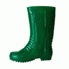 K401-3521  บูทยาง สีเขียว สูง 13" เบอร์ 10"  K.D.