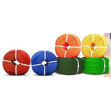 K434-0010  เชือกถักแบน อเนกประสงค์ 3/4"(6 หุน) 100M สีเขียวเข้ม  KT-N