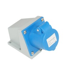 M322-5045 เพาเวอร์ปลั๊กเมียติดผนังร้อยสายเข้าด้านบน-ล่าง 32A 2P+E-MARATHON