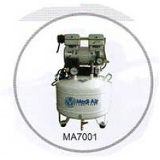 MA7001 ปั๊มสุญญากาศ Oil Free กำลังไฟฟ้า 1 HP 0.75 Kw Medi Air