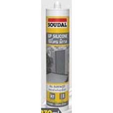 S601-0045  ยาแนวซิลิโคน มีกรด สีขาว 270 กรัม  SOUDAL