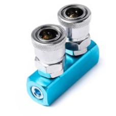 X022-SML ข้อต่อลม 2 ทางแบน 1/4" XCPC