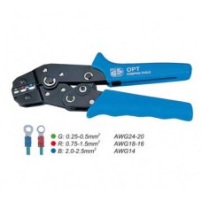 SN-02C คีมย้ำหางปลาหุ้ม น้ำหนัก 0.35 KG. OPT