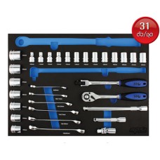 SP50806F ชุดบ็อกซ์และแหวนผ่า 31ตัว/ชุด เอสพีทูล SP TOOLS