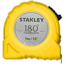 STHT30496-180TH ST ตลับเมตรโกลบอลเทป รุ่น 180 ปี ขนาด 5 เมตร x 16 มม. สีเหลือง  STANLEY 