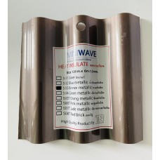 TNPCM 503 โพลีคาร์บอเนตแผ่นตัน แบบลอนเล็ก สีชาเมทัลลิค Bronze metallic TN MINIWAVE