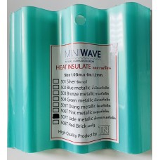 TNPCM 507T โพลีคาร์บอเนตแผ่นตัน แบบลอนเล็ก สีเขียวหยกเมทัลลิค Jade metallic TN MINIWAVE