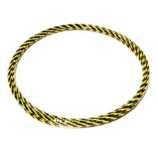 T371-T0715 รุ่น T0715ฟิชเทปดำ/เหลือง TRI-TWISTED 7MM ยาว15M Takamura