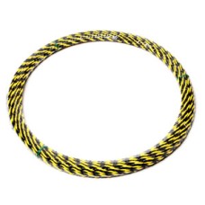 T371-T0730 รุ่น T0730 ฟิชเทปดำ/เหลืองTRI-TWISTED 7MM ยาว30M Takamura