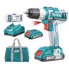 TDLI 2002  ชุดสว่านแบตเตอรี่ไร้สาย 20V ขนาด 3/8"(10mm) TOTAL