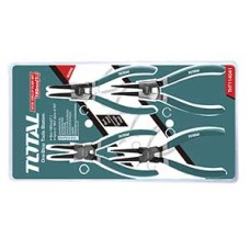 THT 114041  คีมหนีบ-ถ่าง 4 ตัวชุด ขนาด 7"(180mm)  TOTAL