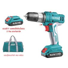 TIDLI 1612  ชุดสว่านกระแทกแบตเตอรี่ไร้สาย 16.8V. ขนาด 3/8"(10mm)  TOTAL