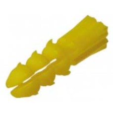 WP-1006-Y  เบสท์ พลาสติกวอร์ลปลั๊ก แองเคอร์ Best Plastic Wall Plug Anchor รุ่น WP-10 ยาว 6x30 mm. สีเหลือง