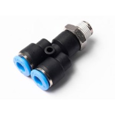 X022-XPX 06-02 ข้อต่อ 3 ทางตัว Y เกลียวนอก 6 มม.X1/4" XCPC