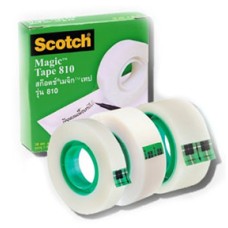 Z055-3340  เทปขุ่น เทปจิกเทป รุ่น NO.810 ขนาด 12มม.x36หลา แกน 1" 3M