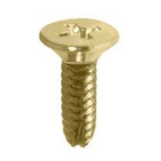 สกรูเกลียวเหล็กปลายตัดผ่าร่อง TYPE+JF ชุบรุ้ง M3x12 มม.