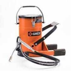 G061-FOP/10Q ถังอัดจารบีใช้เท้า+หัว coupler 10 kg GROZ