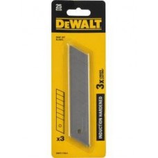 DWHT11726-0-ใบมีดคัตเตอร์ Hardened Blade ขนาด 25 มม. (3ใบ/แผง)-DeWALT 