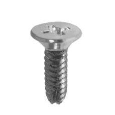 สกรูเกลียวเหล็กปลายตัดผ่าร่อง TYPE+JF ชุบดำ M3.5x10 มม.