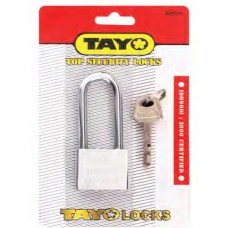 I03054 กุญแจคอยาว สีเงิน [รุ่นแผง] L40mm TAYO