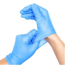 M621-0070 ถุงมือยางไนไตร สีฟ้า ไซส์ S MEDCARE