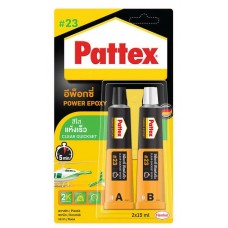 P461-0001 กาวอีพ๊อกซี่สีใสชนิดแห้งเร็ว #23 PATTEX