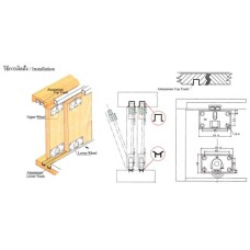 1AL65-6 คิ้วอลูมิเนียม Aluminium Tile Trim มือจับอลูมิเนียมโปร์ไฟล์ Aluminium Handle profile
