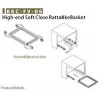 BKC-FV-06 ตะกร้าใส่ผ้า ระบบ Soft-close High-end Soft Close Rattan-Like Basket 