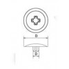 STC-10 ฝาปิดสำหรับสกรูเกลียวเหล็ก CAP FOR TAPPING SCREW อุปกรณ์น็อคดาวน์ Knock Down