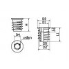 DF-1413-4 ตัวหนอนมีปีกฝังไม้ DRIVING NUT WITH FLANGE อุปกรณ์น็อคดาวน์ Knock Down