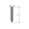 BJ-1430 สกรูแบนจมเกลียวไม้ 1/4" (JCA) CONECTOR SCREW WOOD THREAD 1/4" อุปกรณ์น็อคดาวน์ Knock Down