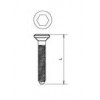 TJ12-640 สกรูเตเปอร์หัวจม TAPER SCREW อุปกรณ์น็อคดาวน์ Knock Down