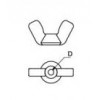 WMS-316 น็อตหางปลารุ่นเหล็กหล่อ WING NUT อุปกรณ์น็อคดาวน์ Knock Down