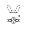 WFS-6 น็อตหางปลารุ่นเหล็กเหนียว WING NUT อุปกรณ์น็อคดาวน์ Knock Down