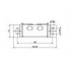 SMC-40AC กันชนก้ามปูสี่เหลี่ยมล้อซ่อน (รุ่นบาง) ROLLER CATCH กันชนแม่เหล็ก MAGNET LATCH 