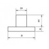 PVC-17 ปุ่มพีวีซีพร้อมเดือย ABSORBER กันกระแทก ABSORBER 