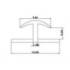 PCT-250-6 อุปกรณ์ฉากเชื่อมด้านหลังตู้ ตัว T PANEL CONNECTOR อุปกรณ์รับท่อ PIPE HOLDER 