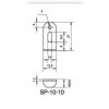 SP-1210 ฉากล้อคกุญแจรุ่นบาง สูง 8 มิล/10มิล STEEL BRACKETS ฉาก BRACKETS    