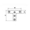 TS-65 เหล็กตัว ที T-SHAPE STEEL CONNECTOR เหล็กต่อไม้ STEEL CONNECTOR