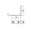 SASL-1951 ฉากสแตนเลส STAINLESS STEEL BRACKETS ฉาก BRACKETS 