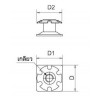 SB-112 อุปกรณ์ขารองท่อเหล็กสี่เหลี่ยม STEEL PIPE FITTING อุปกรณ์ขารองท่อ PIPE FITTING