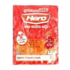 Z042-0292 ถุงขยะหนาสีแดง 30x40" HERO