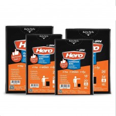 Z042-0220 ถุงขยะแบบบางส้ม ป้ายฟ้า 26x34" HERO