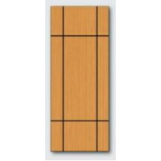 LPVM-06 Polywood โพลีวูด ประตูUPVC สีลายไม้ G-Series 80cm. สีแทนเมเปิ้ล
