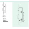 2214 มอร์ทิสล็อค Mortise Bathroom Lock for Narrow Door Frames Veco วีโก้