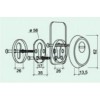 E70026-Security Escutcheons for Mortise Locks  ชุดนิรภัยสำหรับมอร์ติสล็อค อุปกรณ์ประตู Veco วีโก้