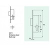 2211 มอร์ทิสล็อค Mortise Deadbolt Lock for Narrow Door Frames Veco วีโก้