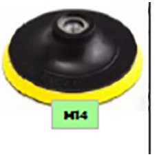 NPAD7 แป้นหนามเตย ขนาด 6นิ้ว x เกลียว M14 HAMMER