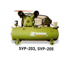 SVP-203 ปั๊มลมชนิดถังนอน ขนาดถัง 106,155,240 ลิตร สวอน SWAN