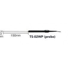 TS-02WPเครื่องวัดอุณหภูมิชนิดกันนํ้าWorking Temperature Range (°C) -40 to 250 Probe length (mm) 3 x 150  CUSTOM